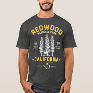 Camiseta Redwood National Park Vintage California Bear Gift