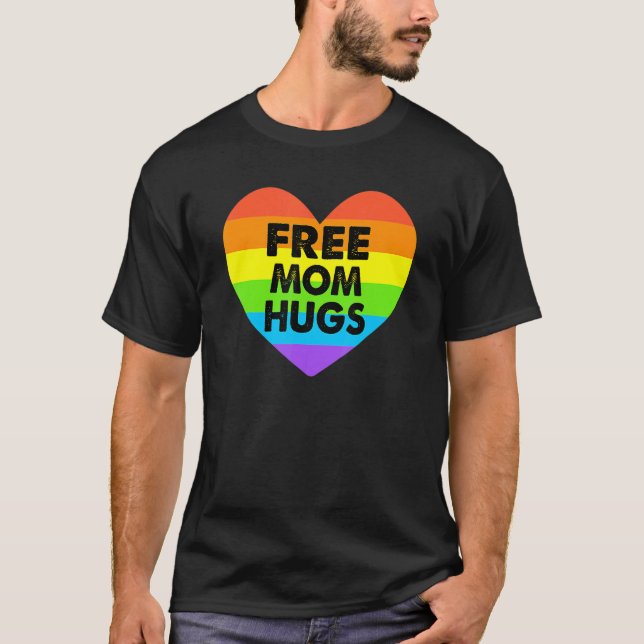 Camiseta Ree Mãe Abraça Orgulho Arco-Íris Lgbt (Frente)