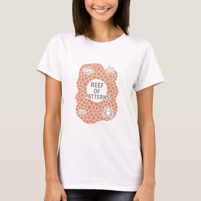 Camiseta Reef Of Patterns Coral Frame (Frente)