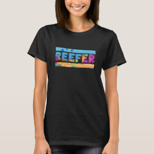 Camiseta Reefer Frag Life coral engraçado coral de água sal