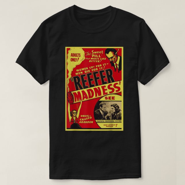 Camiseta Reefer Madness (Frente do Design)