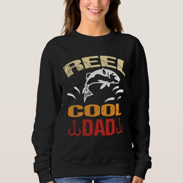 Camiseta Reel Cool Dad Dead Fishing Walking Dog Wet Fly Beg (Frente)