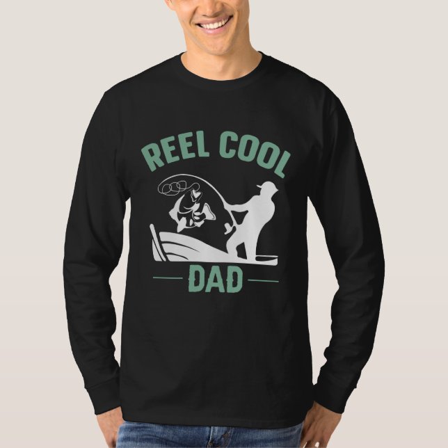 Camiseta Reel Cool Dad Fishing Rure Structure Spoon Papa Da (Frente)
