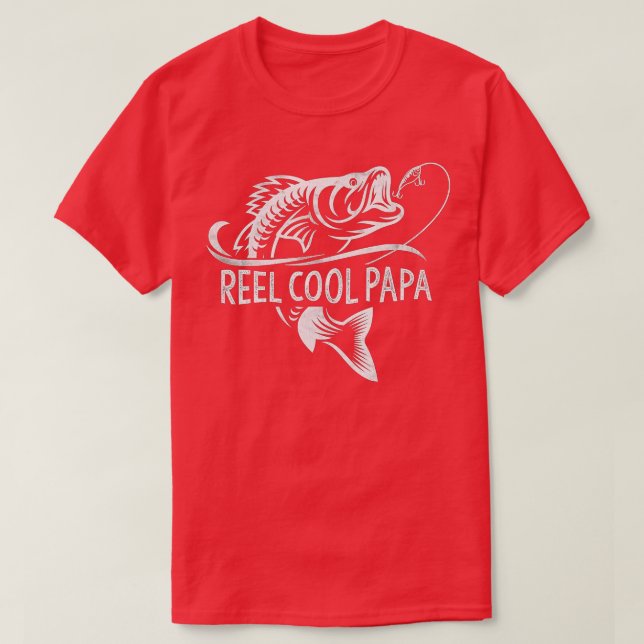 Camiseta Reel Cool Dad Shirt Father's Day Gift For Fishing  (Frente do Design)