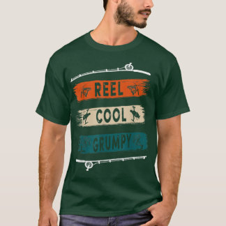 Camiseta Reel Cool Grumpy Fisherman Funny Fishing Tee 