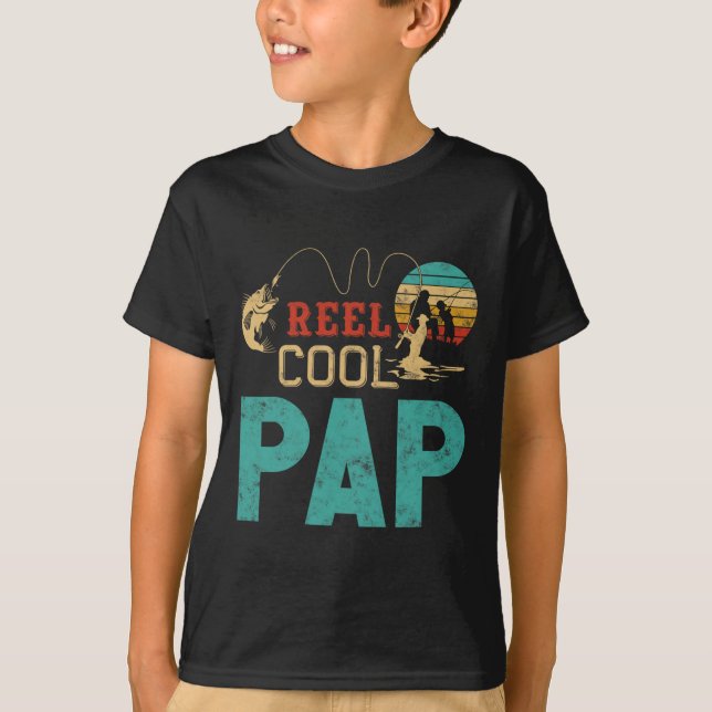 Camiseta Reel Cool Pap Fishing Father’s Day Gift For Fisher (Frente)