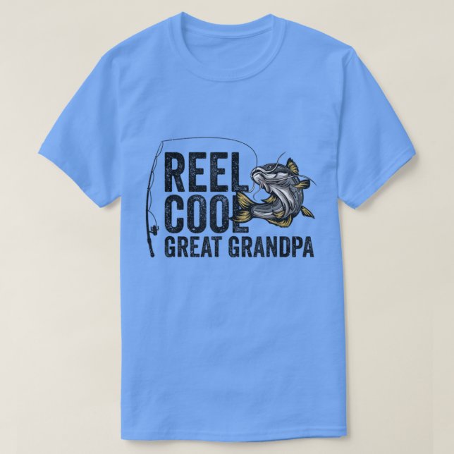Camiseta Reel Legal Avô Angling Angler Pescador F (Frente do Design)