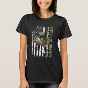 Camiseta Reel Legal Grampage Camouflage American Flag Funny