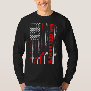 Camiseta Reel Legal Grumpa Dia de os pais Pesca American Fl