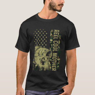 Camiseta Reel Legal Madre Camoufline Pesca com pavilhão ame