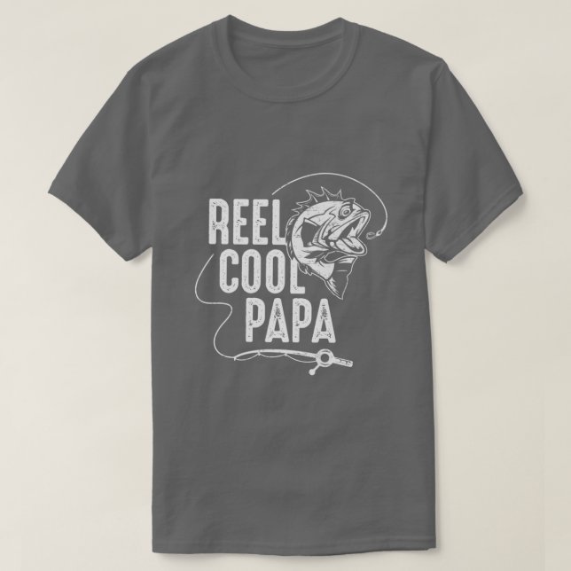 Camiseta Reel Legal Papa Engraçado Vovô Pescoço Gi (Frente do Design)