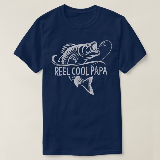 Camiseta Reel Legal Papa Pai de pesca Dia de os pais (Frente do Design)
