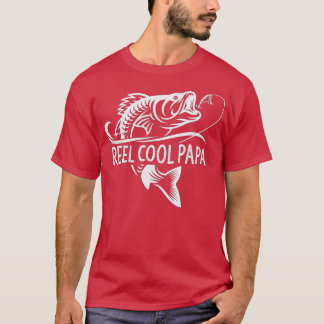 Camiseta Reel Legal Papa Pai Pesca Peixe Feliz Fa
