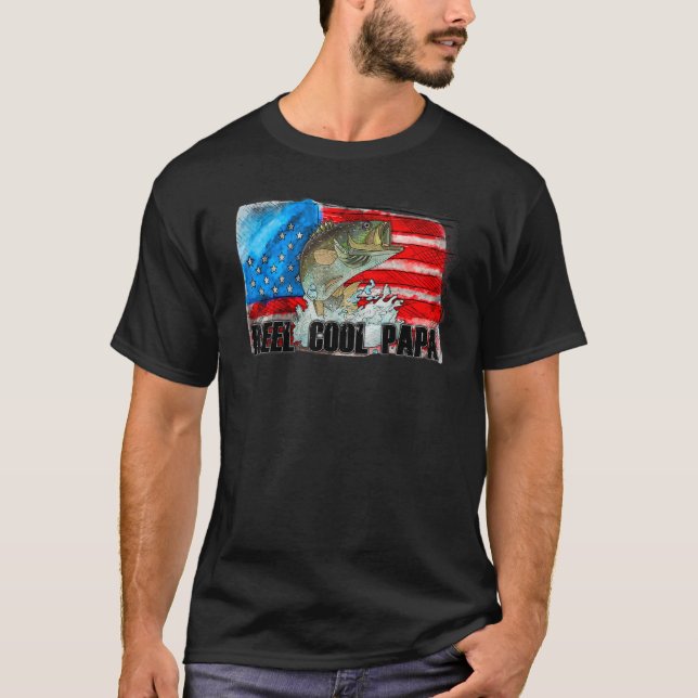 Camiseta Reel Legal Papa Vovô Pesca Pai Pais (Frente)