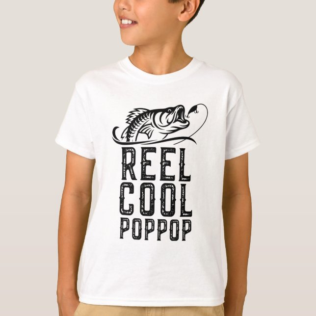 Camiseta Reel Legal Pop-Pop a Pesca Funny Avô Pop Gif (Frente)