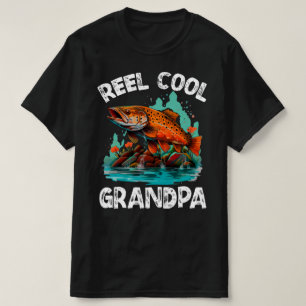Camiseta Reel Legal Vovô Mens Pesca Engraçada