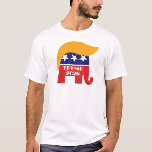 Camiseta Reeleger o Presidente Trump 2028 3º Mandato