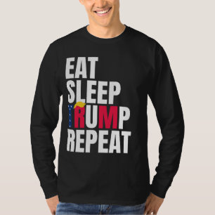 Camiseta Reeleição do Presidente Trump Repeticionário