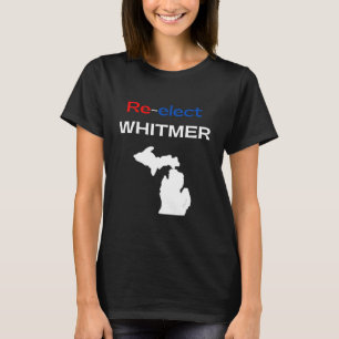 Camiseta Reeleita Gretchen Whitmer Democrática Blue Michiga