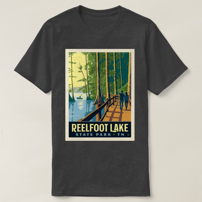 Camiseta Reelfoot Lake State Park Tennessee (Frente do Design)