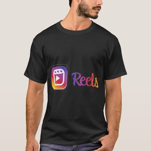Camiseta Reels Instagram retro retro (Frente)