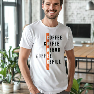 Camiseta Reembolso de Depuração de Café do Programador Lara