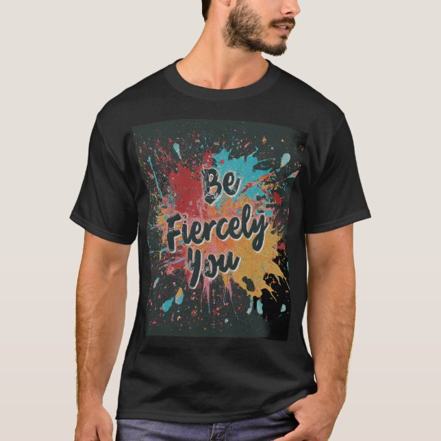 Camiseta Reescreva as Regras. Fiercamente.", (Frente)
