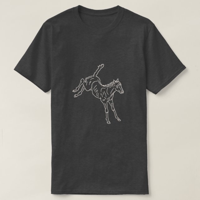 Camiseta Refeição de Cavalo - linha transparente. (Frente do Design)