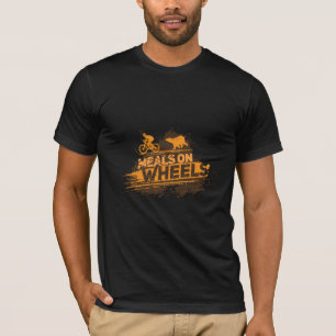 Camiseta Refeições em ciclista de perseguição de ursos de r