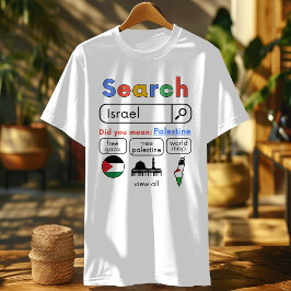 Camiseta Referiu-se à marcha palestina pró-palestina?