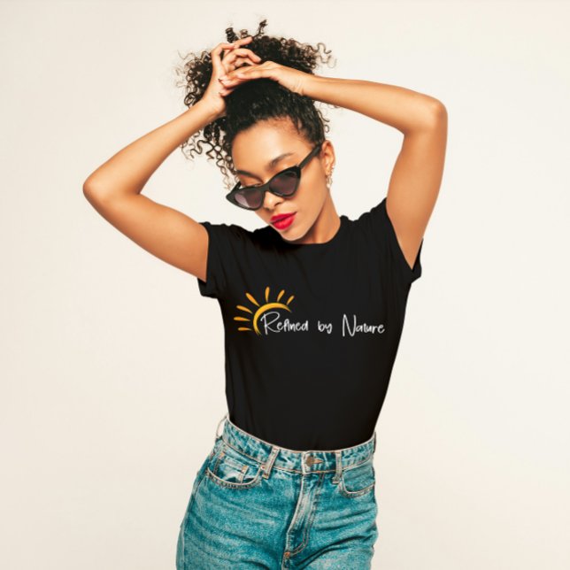 Camiseta "Refinado pela Natureza" Minimalista (Criador carregado)