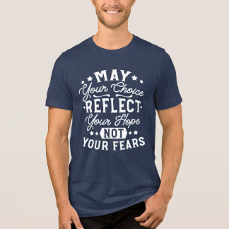 Camiseta Reflete Esperança Não Medo – Citação Motivacional 