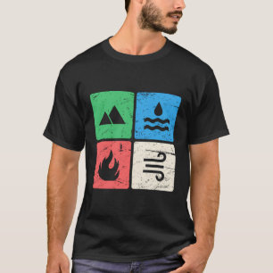 Camiseta Refletindo Quatro Elementos Hoodie