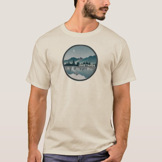 Camiseta Reflexão de Nevada no Lago Tahoe California (Frente)
