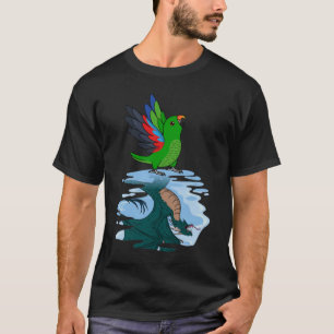 Camiseta Reflexão de Papagaio e Dragão I Homem Eclectus 2