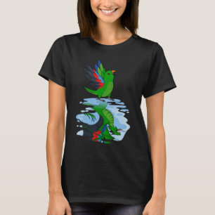Camiseta Reflexão de Papagaio e Dragão I Machado Eclectus