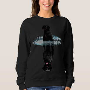 Camiseta Reflexão Do Labrador Negro Para Proprietário De Ca