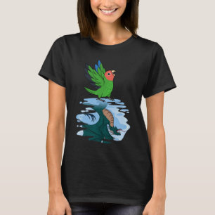 Camiseta Reflexão do Papagaio e Dragão Eu Enfrentei o Amor