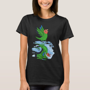 Camiseta Reflexão do Papagaio e Dragão Eu Enfrentei o Amor