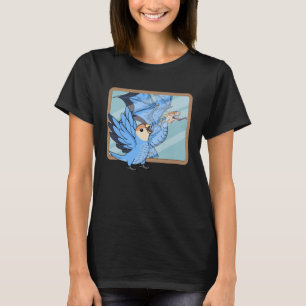 Camiseta Reflexão do Papagaio e Dragão Eu Peach encarava o