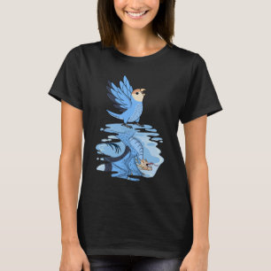 Camiseta Reflexão do Papagaio e Dragão Eu Peach encarava o