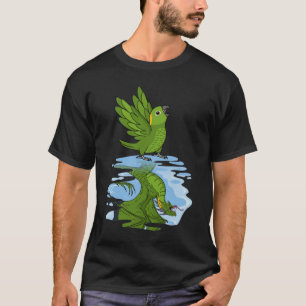 Camiseta Reflexão entre papagaio e dragão I Amazônia Seques