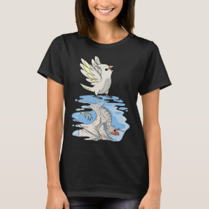 Camiseta Reflexão entre papagaio e dragão I Goffins Cockato