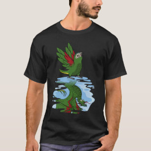 Camiseta Reflexão entre papagaio e dragão I Hahns Macaw