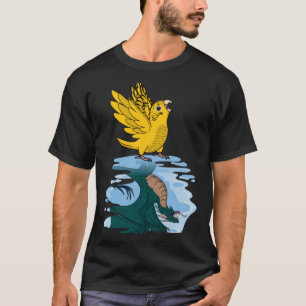 Camiseta Reflexão entre papagaio e dragão I - Orçamento Ama