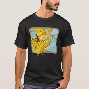 Camiseta Reflexão entre papagaio e dragão I - Orçamento Ama