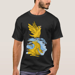 Camiseta Reflexão entre papagaio e dragão I - Orçamento Ama