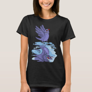 Camiseta Reflexão entre papagaio e dragão I Violet Indian R