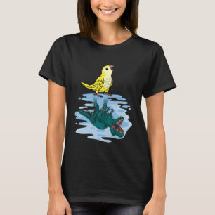 Camiseta Reflexão entre papagaio e rex I Lutino Monk Parake