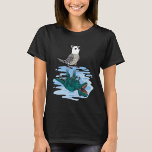 Camiseta Reflexão entre papagaios e rex I Cinza com face br